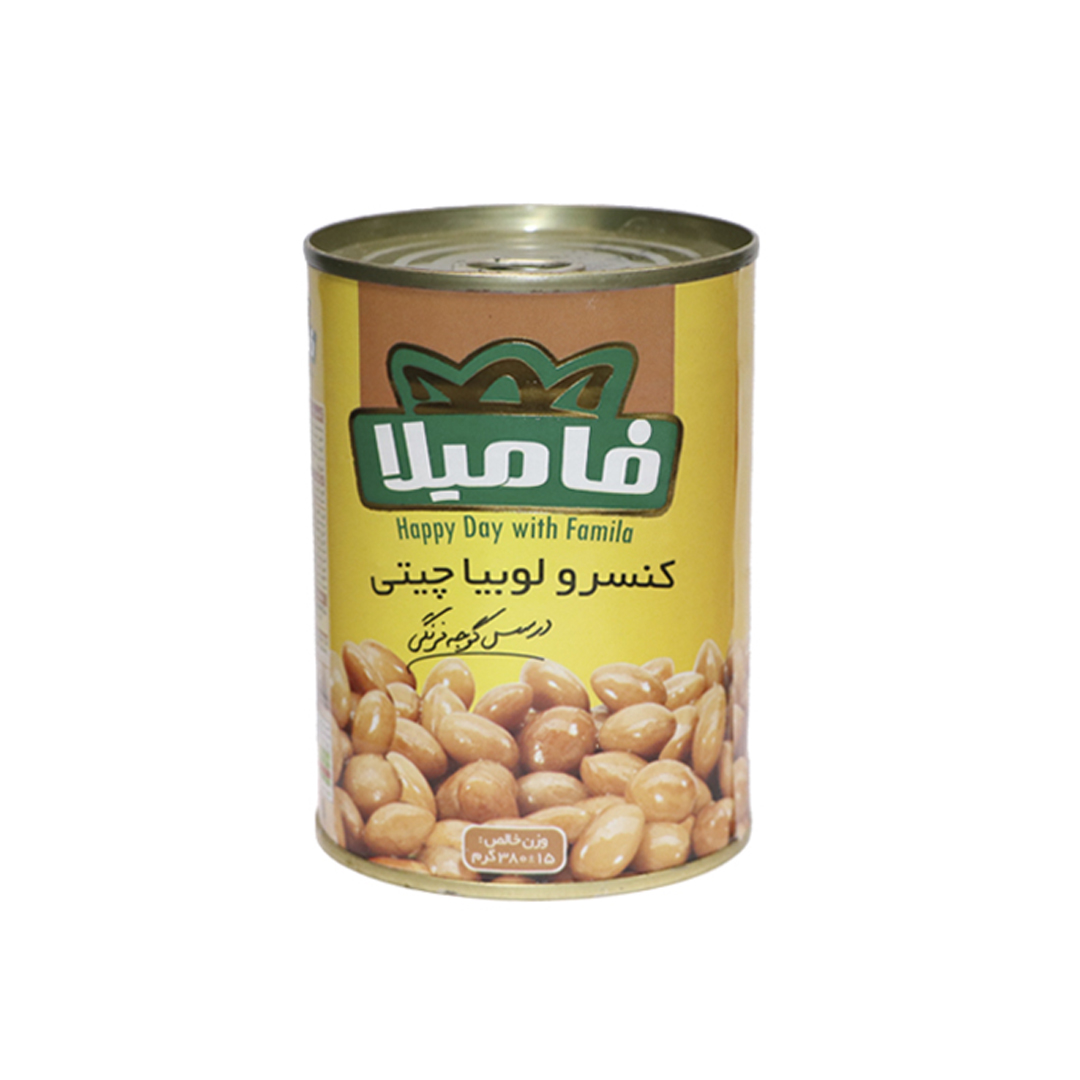 کنسرو لوبیا چیتی در سس گوجه فرنگی ۳۸۰ گرمی